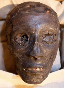The supposed face of King Tutankhamun 
